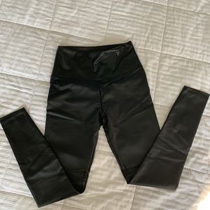 Faux leather leggings